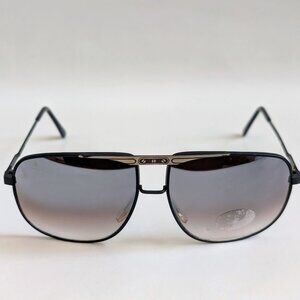 NWT Vintage 90's Large Square Metal Sport Sunglasses (M. Black)